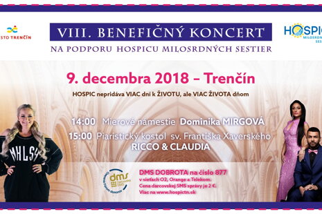 POZVÁNKA na VIII. benefičný koncert hospicu - VIAC ŽIVOTA do DNÍ